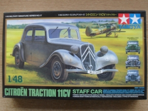 TAMIYA 1/48 32517 CITROEN TRACTION 11CV STAFF CAR